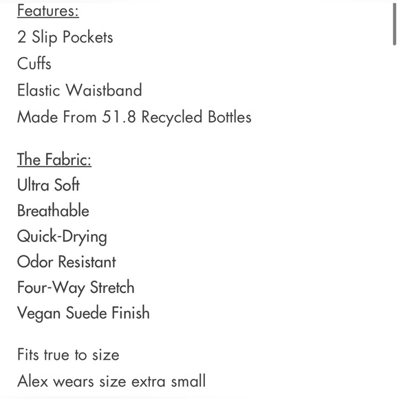 Wolven Tumeric Jogger XS NWT - Picture 12 of 13